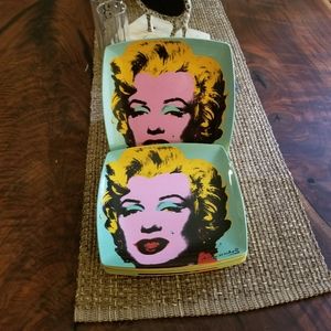 Set of 5 Marilyn Monroe Andy Warhol Plates